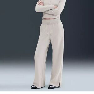 Nike' Cream Wide leg Sweatpants